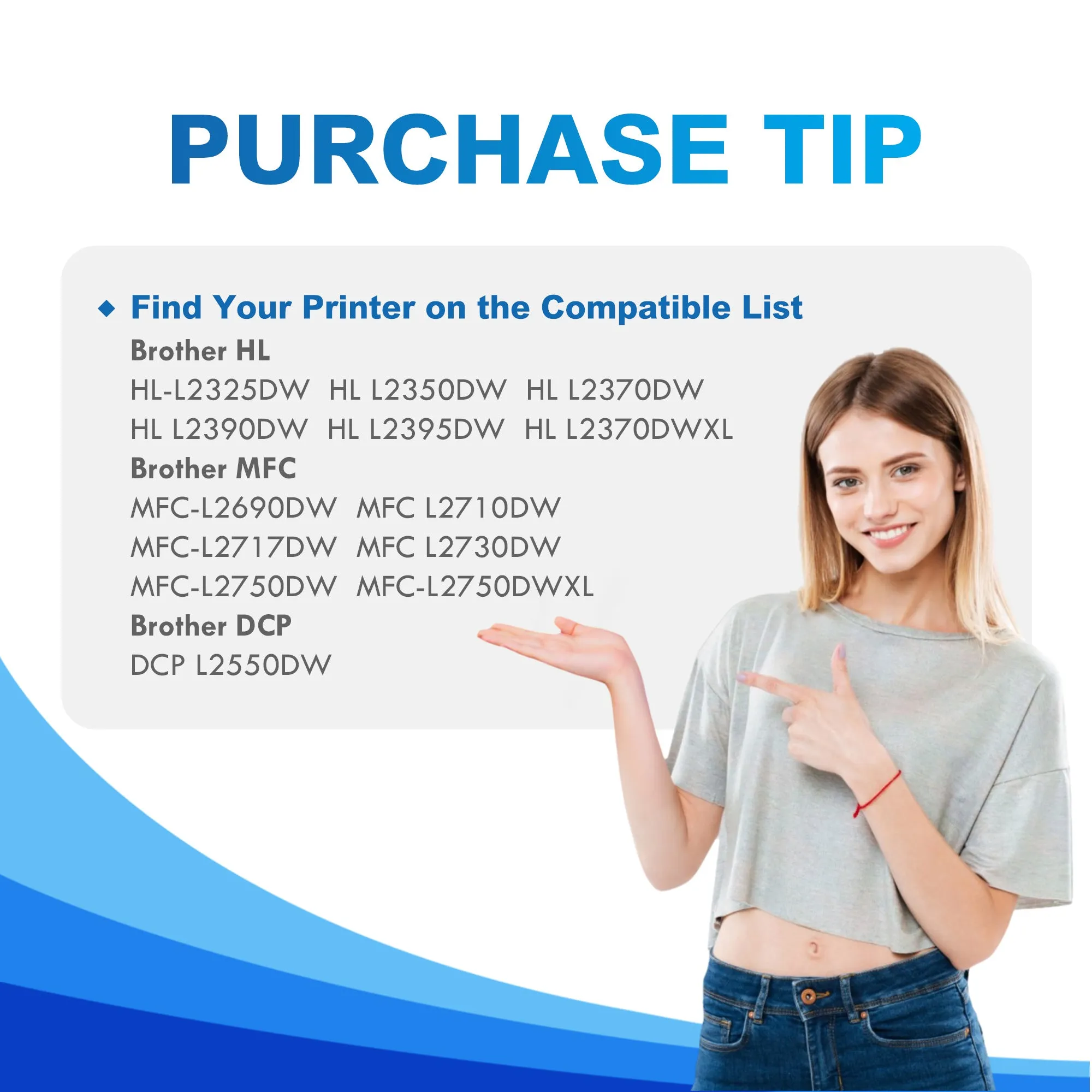 (10-Pack)Compatible Toner TN760 for Brother Printers