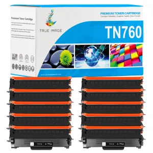 (10-Pack)Compatible Toner TN760 for Brother Printers