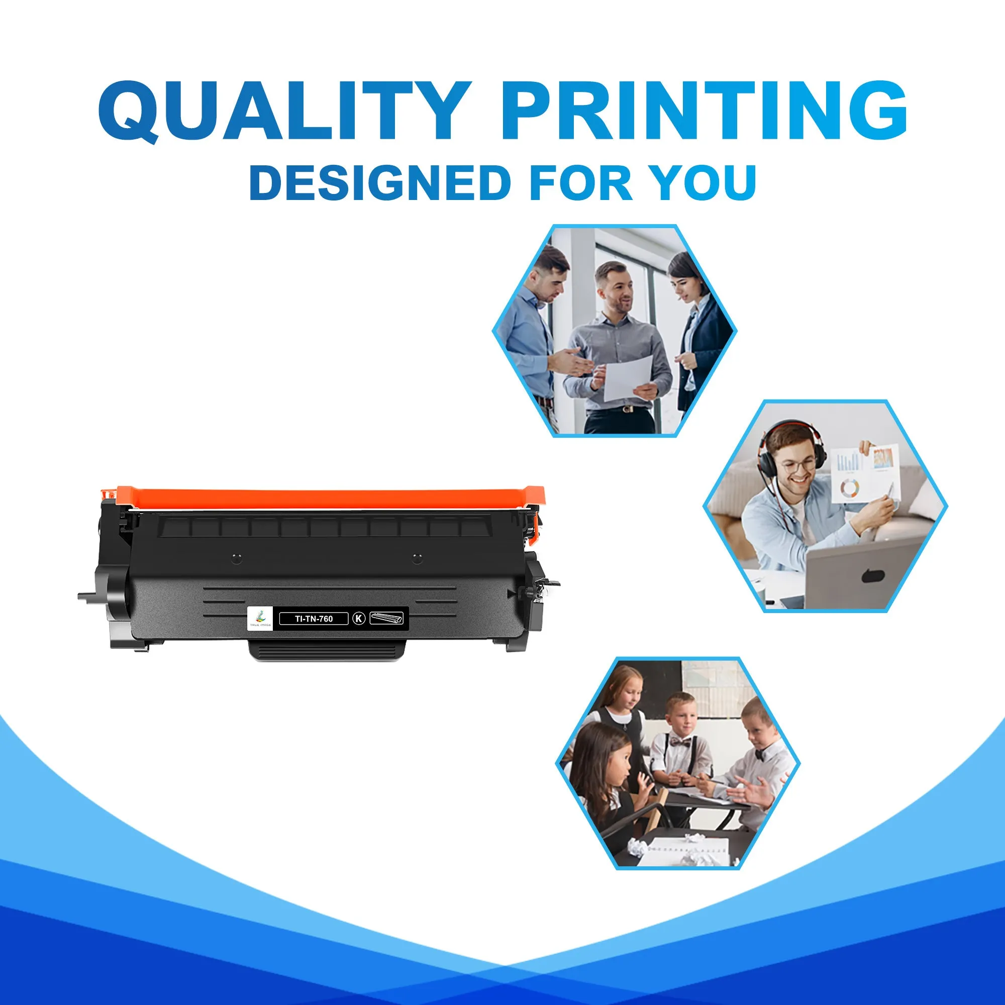 (10-Pack)Compatible Toner TN760 for Brother Printers