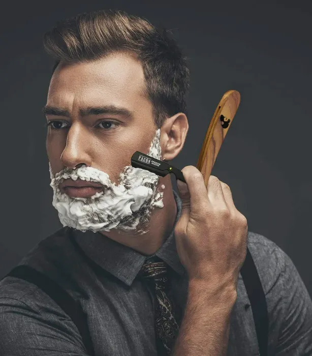 100 BLADES   CLASSIC STAINLESS STEEL STRAIGHT EDGE BARBER RAZOR SALON SHAVING