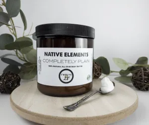 16 oz. PLAIN Grass-fed Tallow Body Butter | New Born Babies & Children, Unscented For Dry Sensitive Skin - Fragrance Free