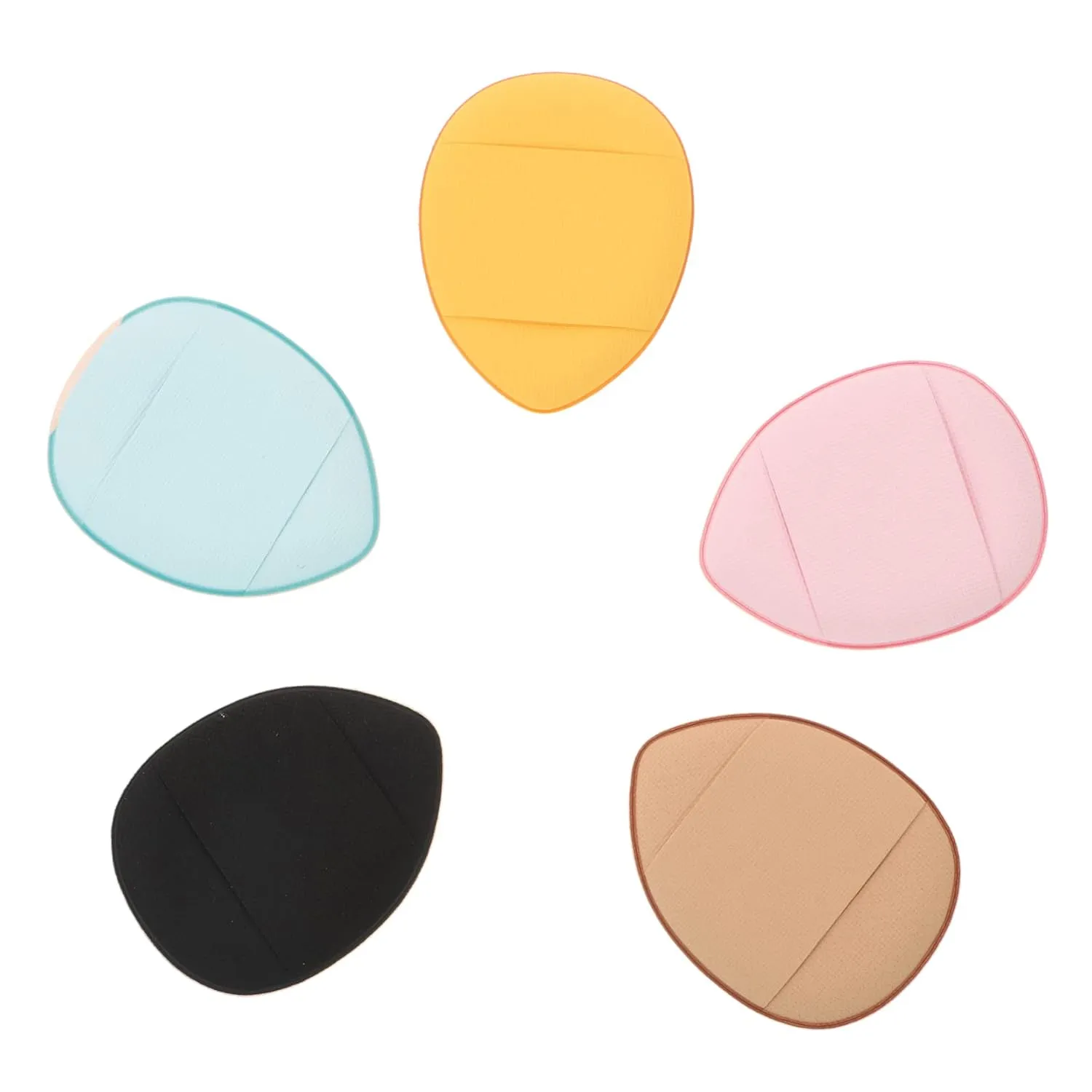 1set Mini Makeup Puff Finger Loose Powder Applicators for Easy Makeup Application Soft Hydrophilic Material Washable for Precision Blending and Travel Use