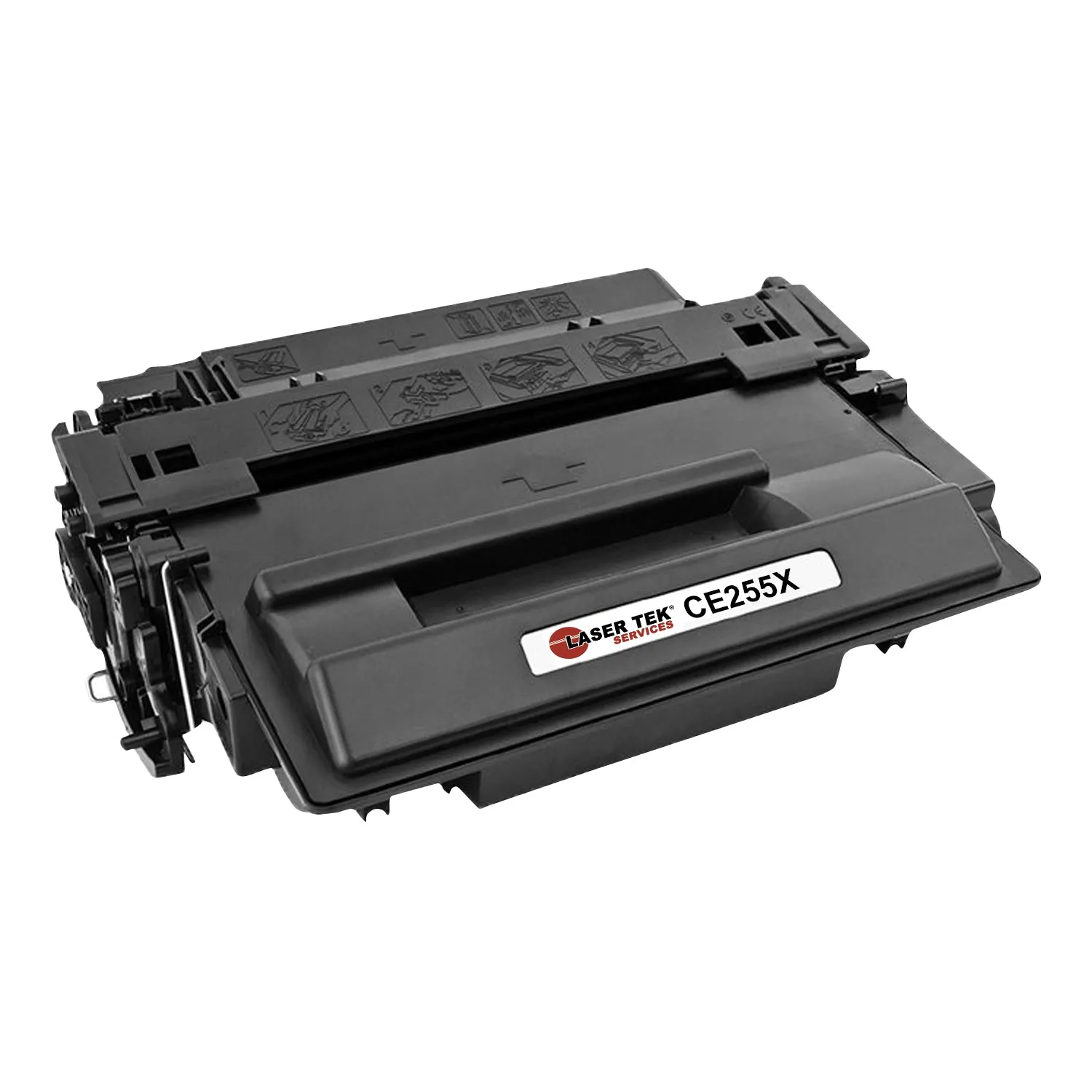 2 Pack HP 55X CE255X Black Compatible High Yield Toner Cartridge | Laser Tek Services