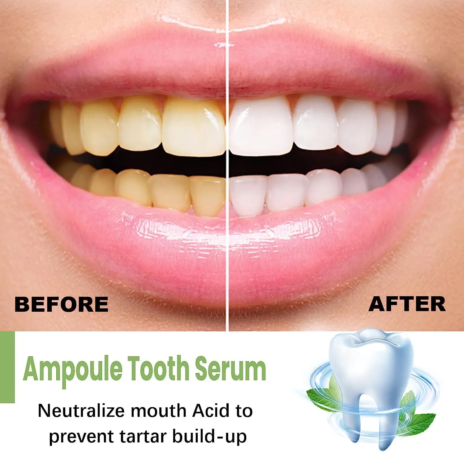 2023 TLOPA Ampoule Toothpaste, TLOPA Ampoule Tooth Serum, TLOPA Ampoule Essence Toothpaste, 3V Fruit Acid Teeth Whitening Essence, Stain Remover for Teeth, Removal of Tartar & Plaque (1box)