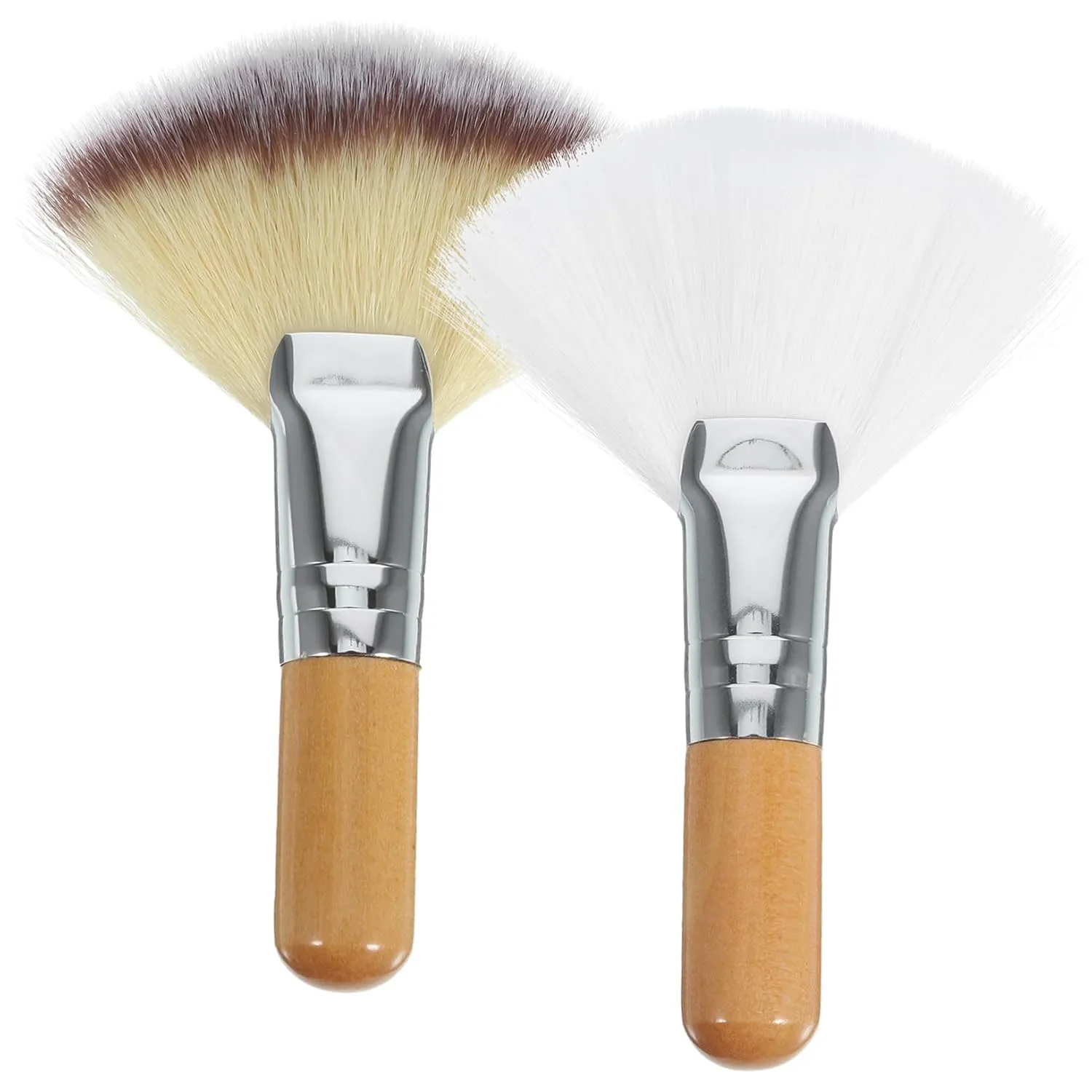 2pcs Face Makeup Brush Soft for Highlighting and Loose Powder Handle for Women for Precise Application and Comfortable Use