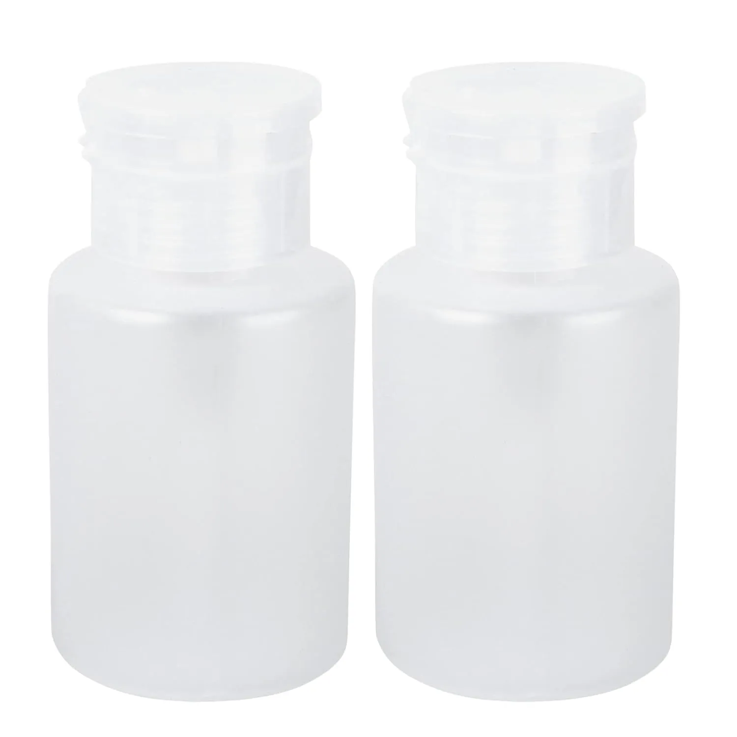 2pcs Pressed Storage Bottle for Nail Polish Remover Transparent Nail for Powder Liquids Compact Lightweight Design for Manicure Accessories