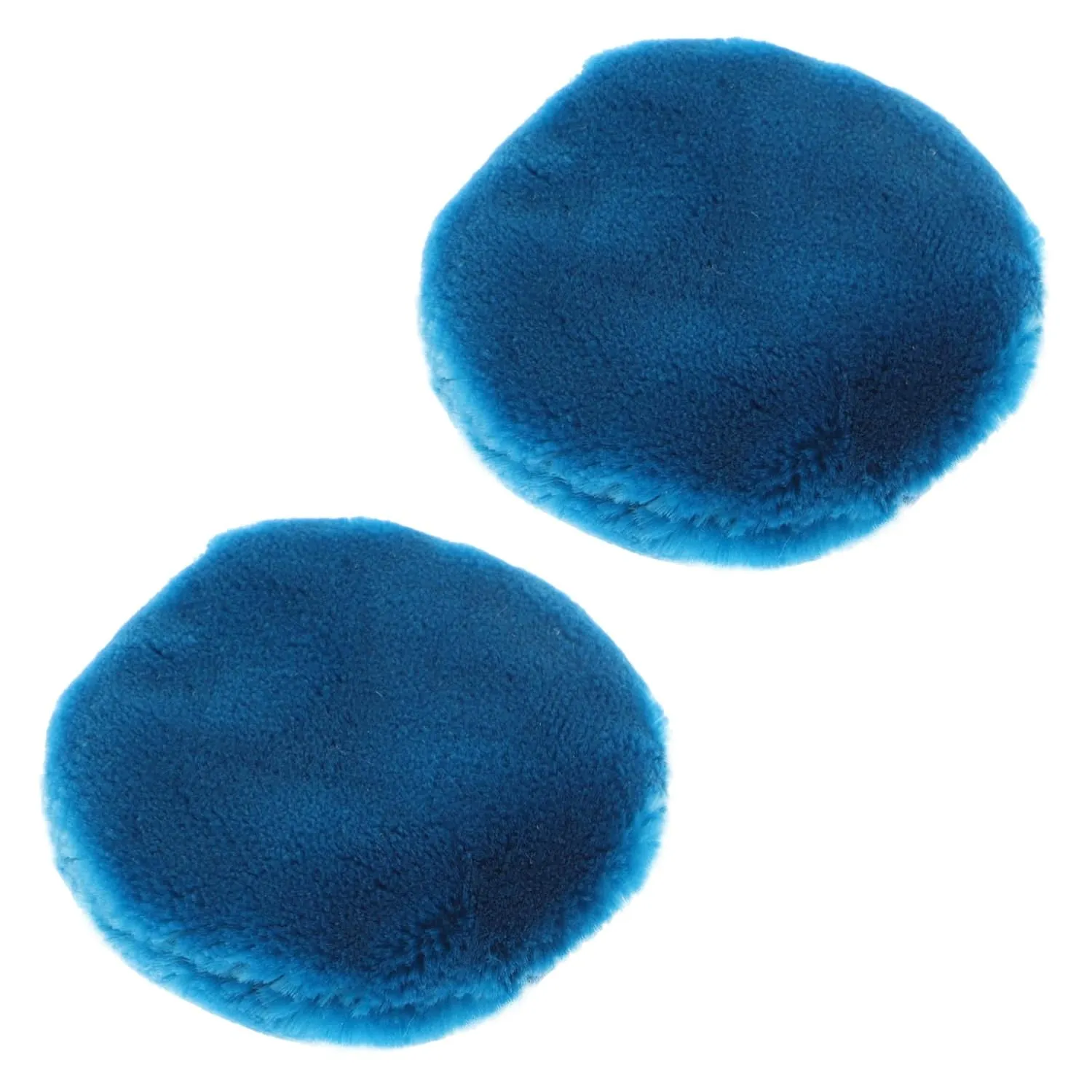 2Pcs Velour Cosmetic Powder for Makeup Application Facial Powder Applicators with Ribbon Durable Reusable for Loose Powder Foundation