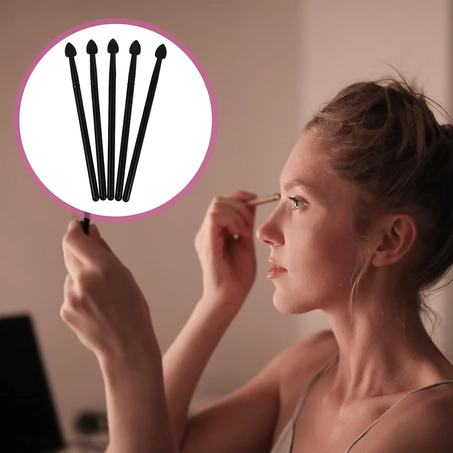 3sets Makeup Brush Set for Women Double-sided Eye Brush for Cosmetics and Blending 5pcs*3
