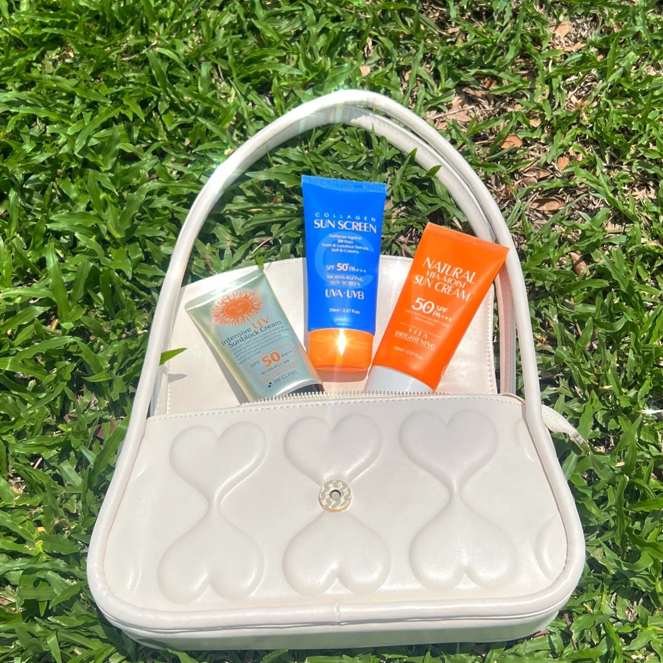3W Clinic Intensive UV/ Sunscreen Stick/ Natural Vita Moist/ Collagen Sunscreen/ Multi Protection SPF50   