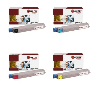 4 Pack Compatible Xerox Phaser 7400 Toner Cartridge Replacements for the Xerox 106R01080, 106R01077, 106R01078, 106R01079 (Black, Cyan, Magenta, Yellow)