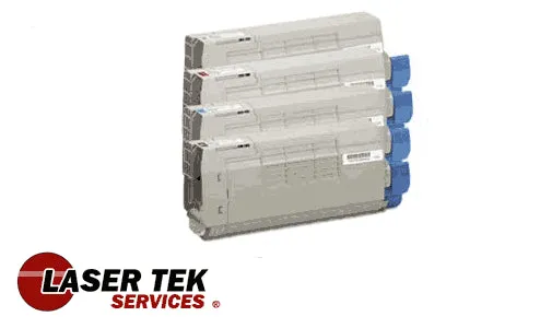 4 Pack Remanufactured Toner Cartridge for Okidata Oki C710 C710dn C710dtn C710n