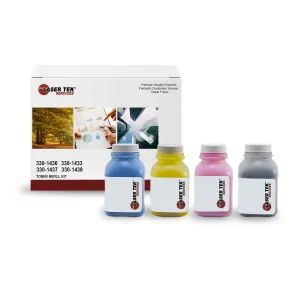 4 Pack Toner Refill Kit for Dell 2130 with Chip | Laser Tek Services