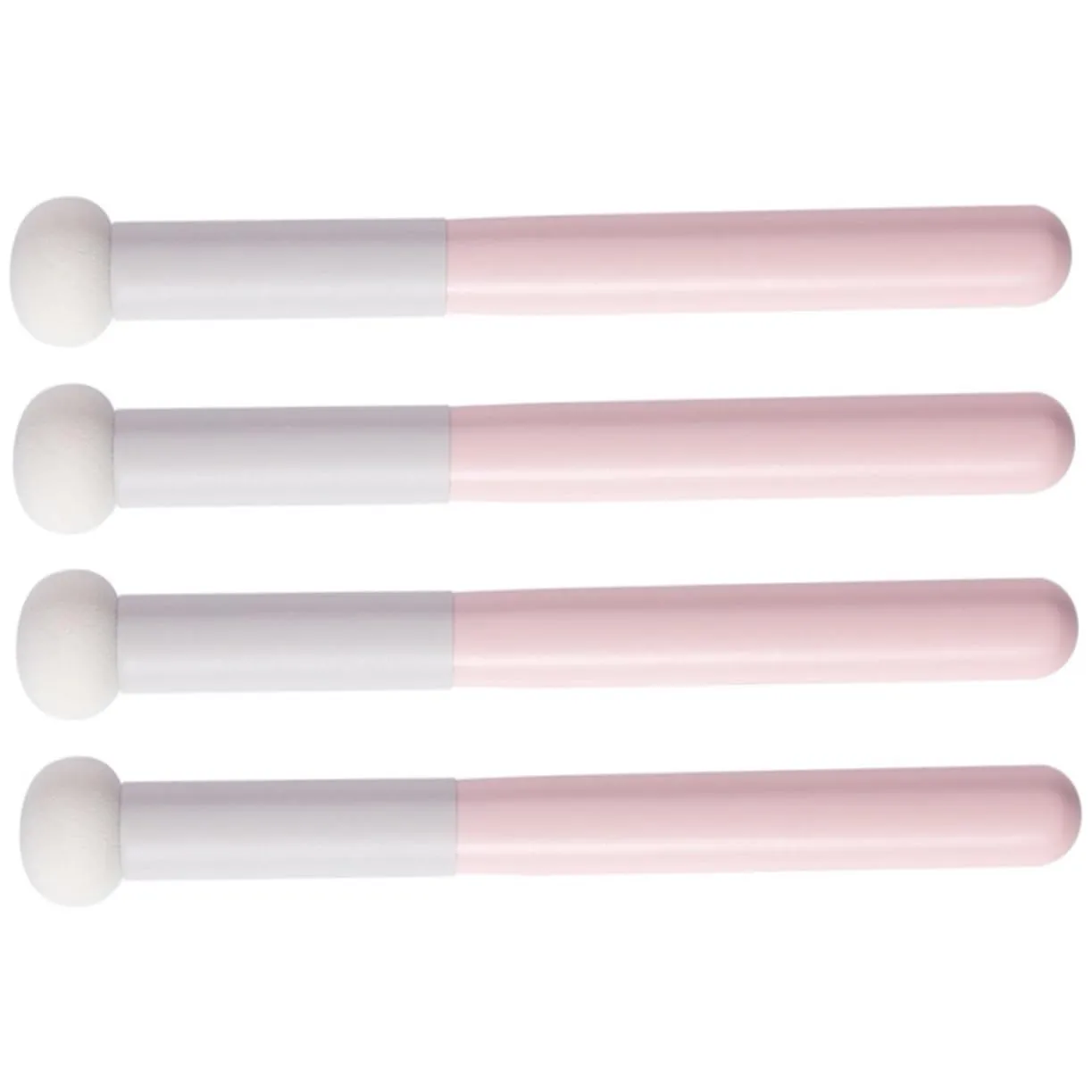 4pcs Ergonomic Mushroom Makeup Sponge for Loose and Mineral Powder Portable Powder Puff with Handle for Blending and Concealing Dark Circles