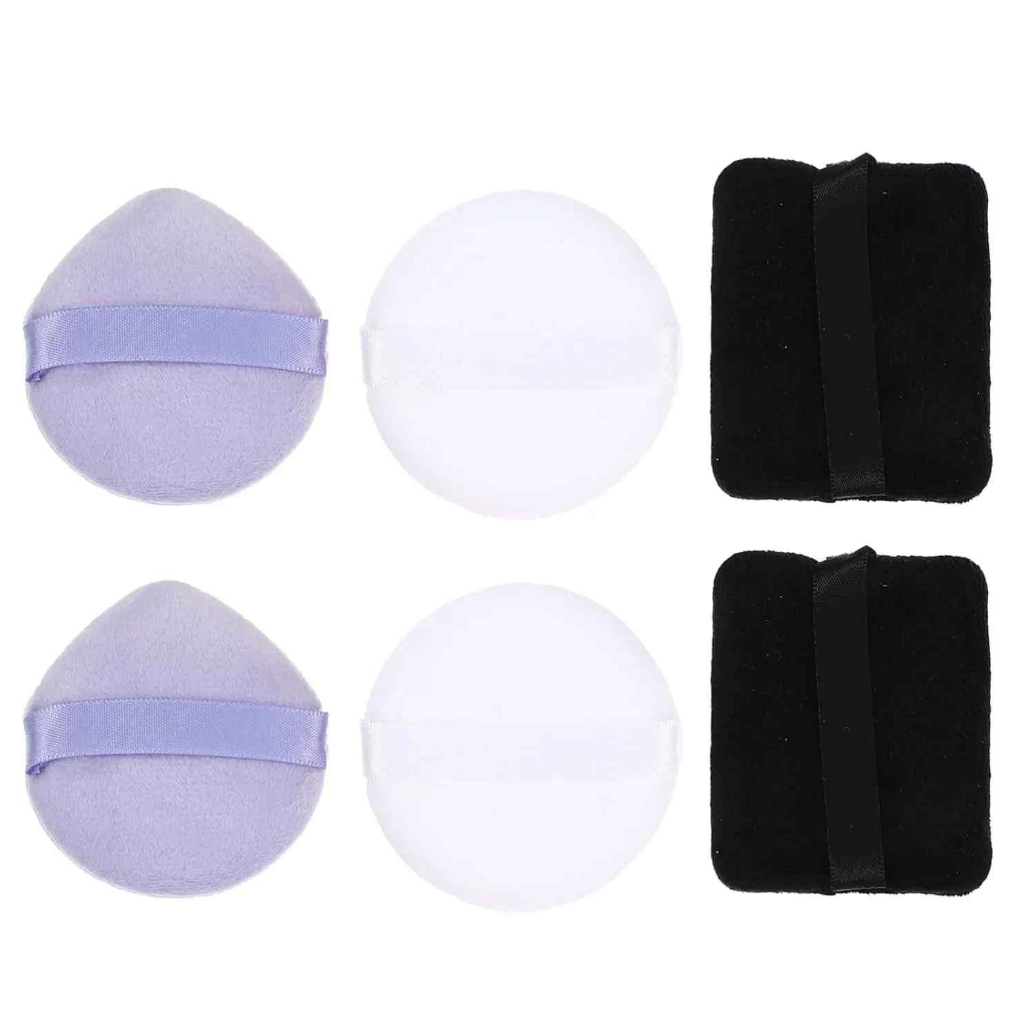 6pcs Loose Powder Setting Puff Cosmetic Puff Small Makeup Powder Facial Foundation Makeup Tools Powder Puff Pad Practical Facial Makeup Blender