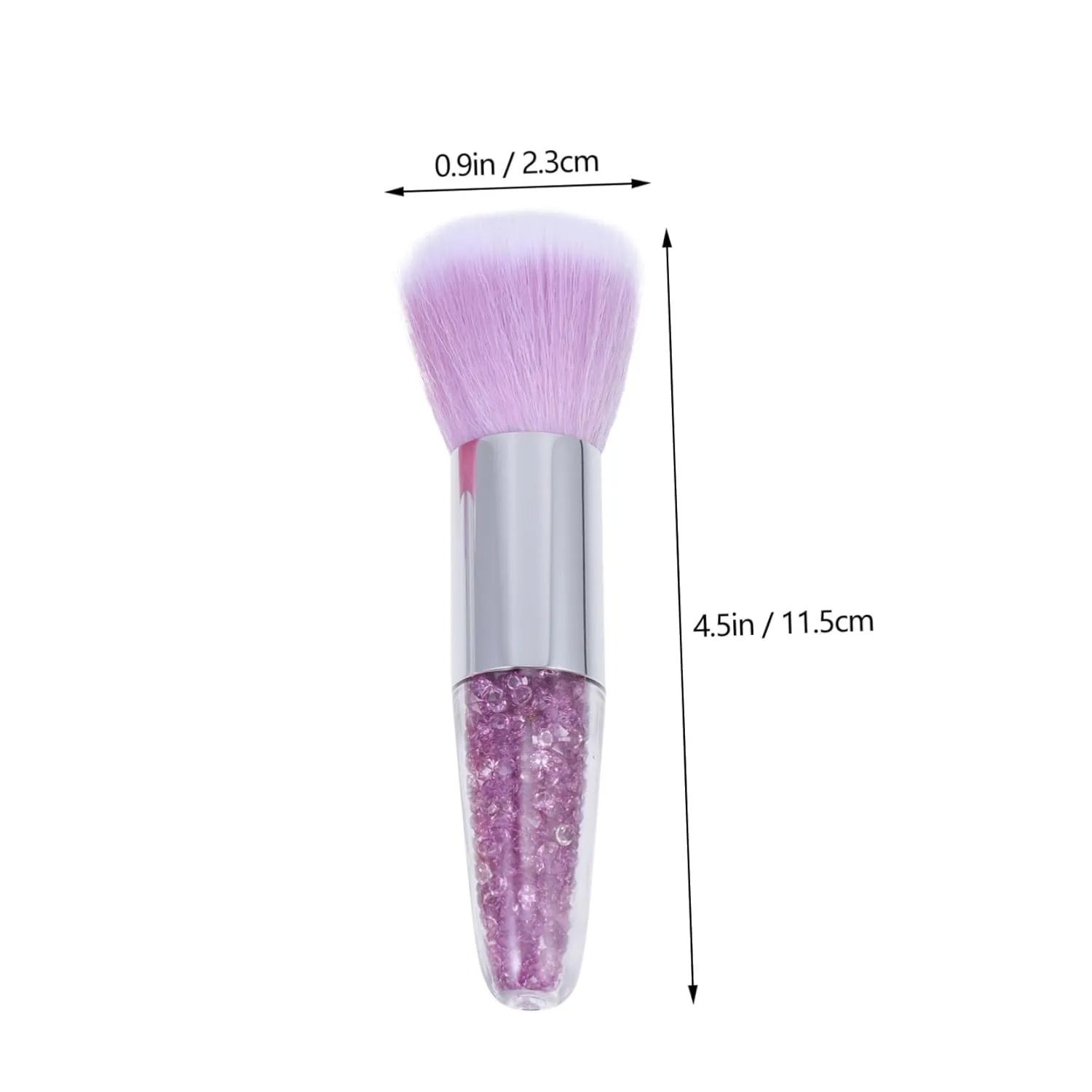 9pcs Makeup Brush Versatile Manicure Foundation Brush Soft Dense for Travel Daily Use for Loose Powder Cosmetic Application