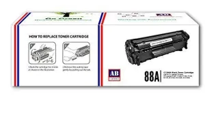 AB 88A Black Toner Cartridge CC388A Compatible for HP LaserJet - P1007, P1008, P1106, P1108, M202, M202n, M202dw, M126nw, M128fn, M128fw, M226dw, M226dn, M1136, M1213nf, M1216nfh, M1218nfs