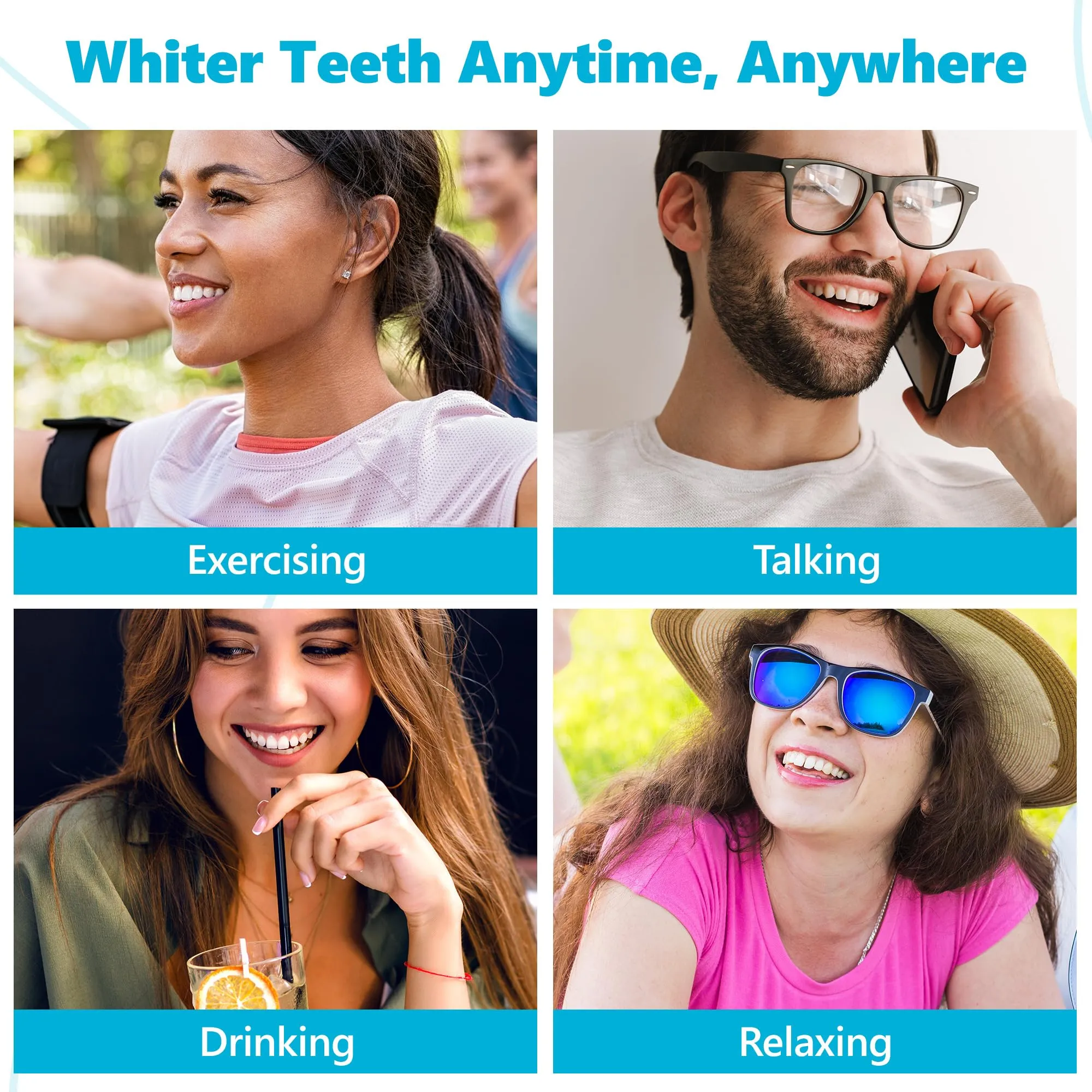 Advanced Teeth Whitening Strips – Pack of 10 (5 Treatments) - 5 Shades Brighter in 5 Days - Mint Flavored with Enamel Safe Comfort Fit Technology - Teeth Whitening Kit for Sensitive Teeth 10 Count (Pack of 1)