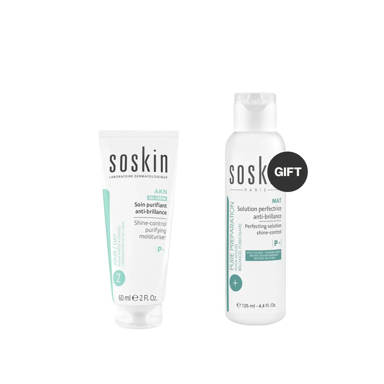 AKN Shine Control Purifying Moisturiser With Gift