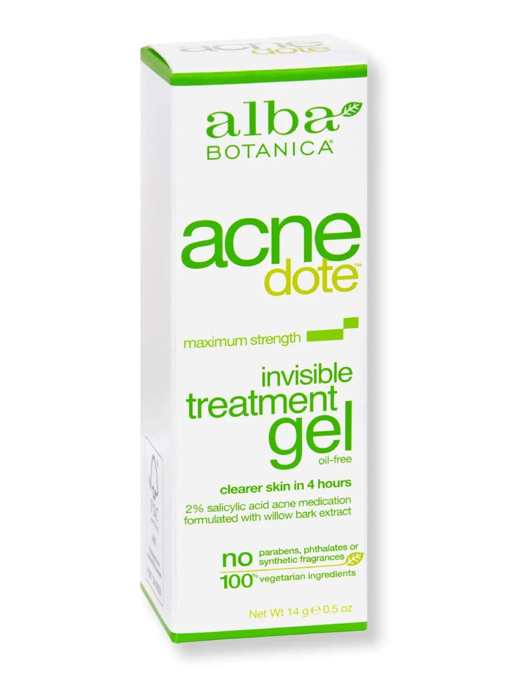 Alba Botanica Natural Acnedote Invisible Treatment Gel 0.5 oz