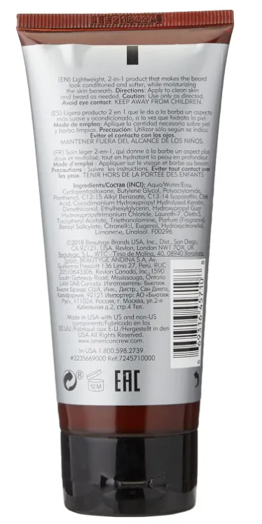 American Crew Shaving Skincare Moisturizer & Beard Cond 3.4 Ounce