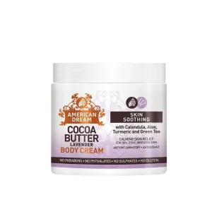 American Dream Cocoa Butter Lavender Skin Smoothing Cream Jar 453g