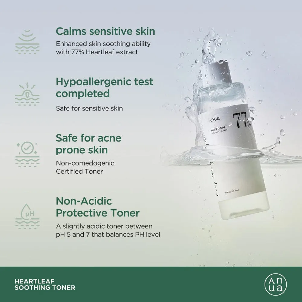 Anua Heartleaf 77% Soothing Toner 250ml/ 8.45 fl. oz.