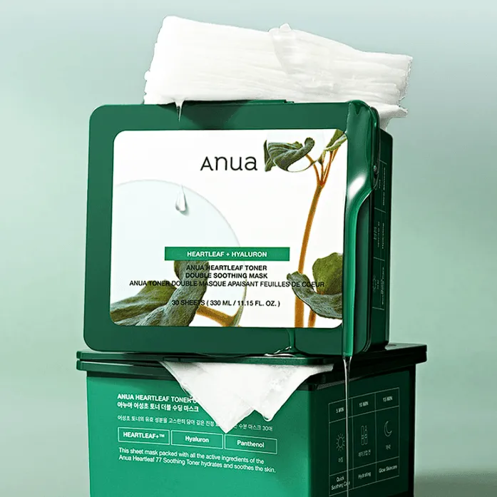 [Anua] Heartleaf Toner Double Soothing Mask 330ml 30EA