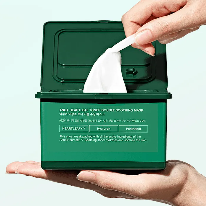 [Anua] Heartleaf Toner Double Soothing Mask 330ml 30EA