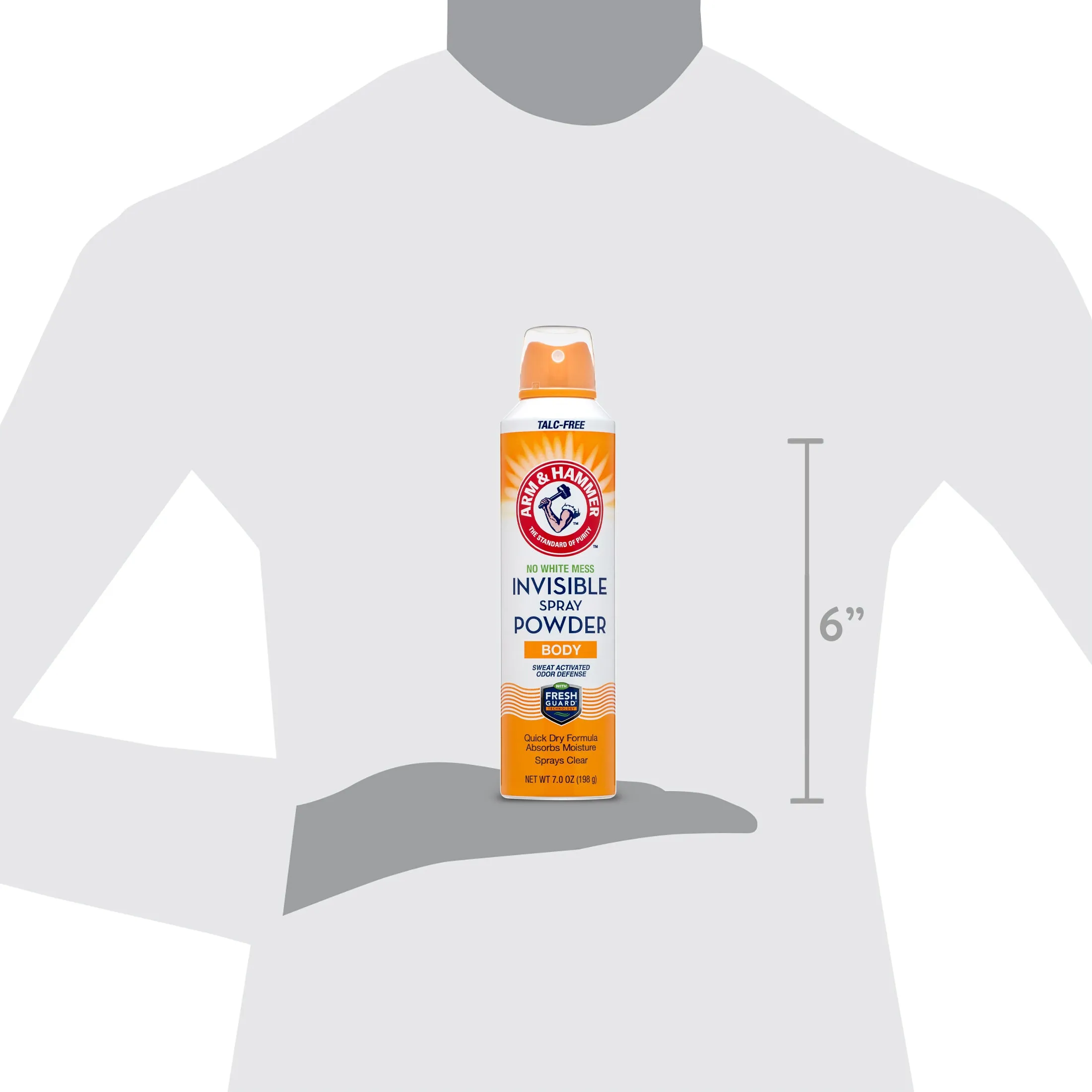 Arm & Hammer Body Deodorant Invisible Spray Powder 7 oz