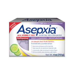 Asepxia Softening, Deep Cleansing Moisturizing Facial Bar Soap - 4 oz. (113g) - Case of 20