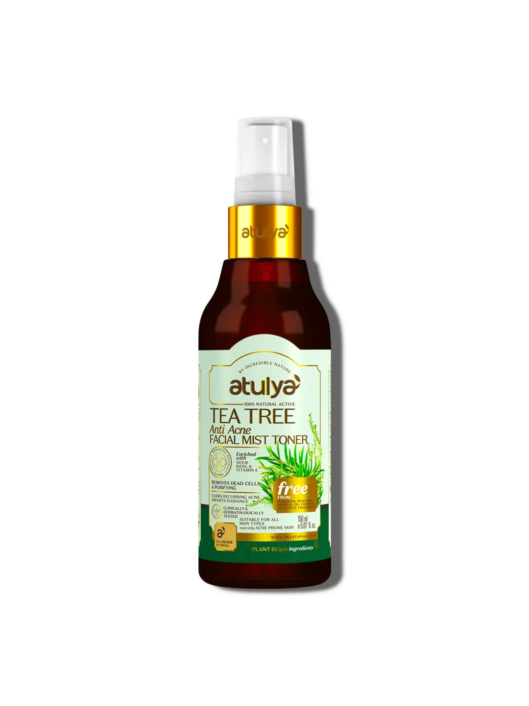 atulya Tea Tree  Anti acne Facial Mist Toner (Add 2 Products in the Cart & Get 1 Free Product Use Code: B1G1)
