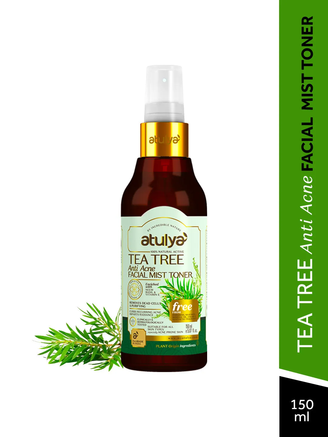 atulya Tea Tree  Anti acne Facial Mist Toner (Buy Any3 Products & Save Rs.300 Use code : RS300)