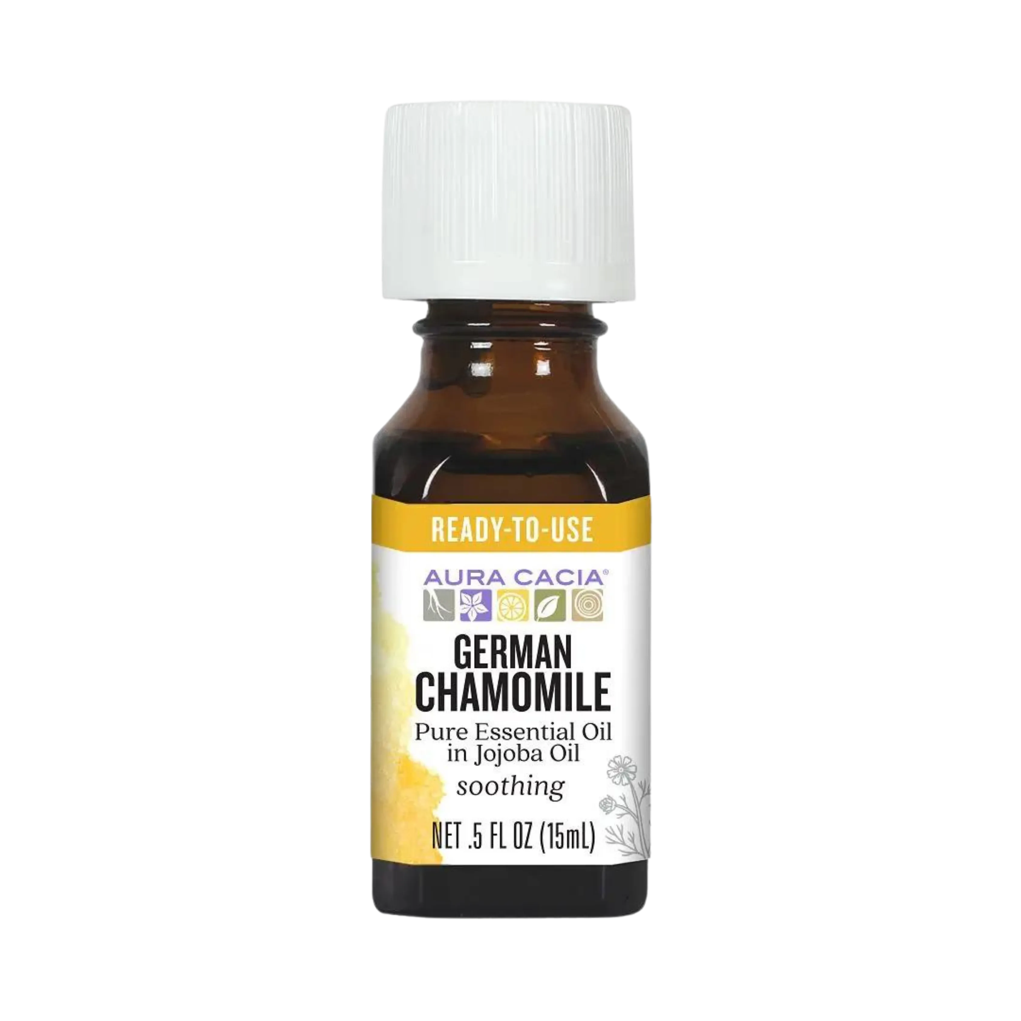 Aura Cacia, Essential Oil, German Chamomile, 0.5 Oz