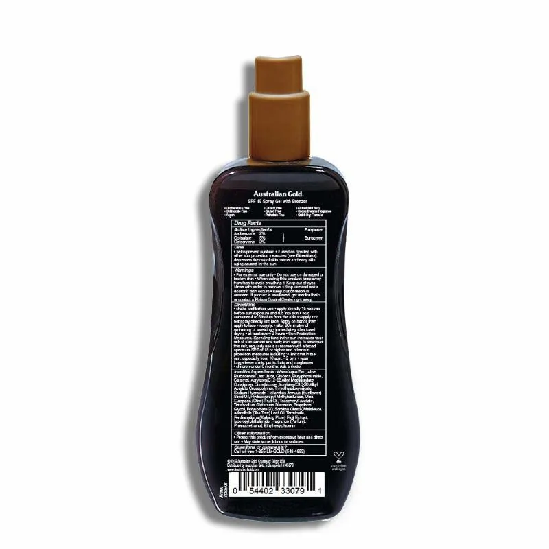 Australian Gold - Sunscreen Spray Bronzer Gel (237ml)