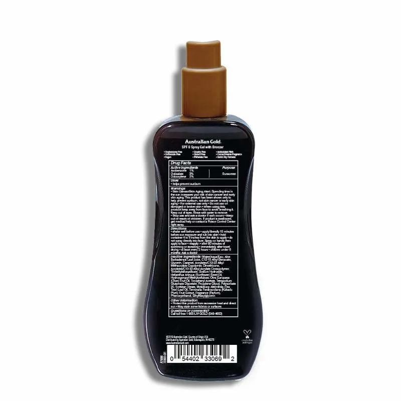Australian Gold - Sunscreen Spray Bronzer Gel (237ml)