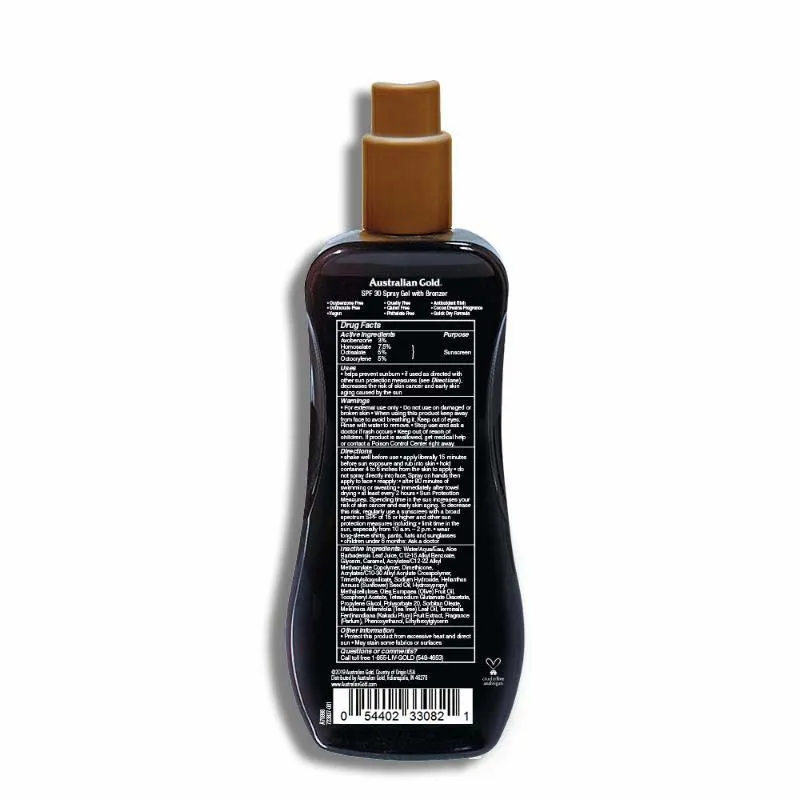 Australian Gold - Sunscreen Spray Bronzer Gel (237ml)