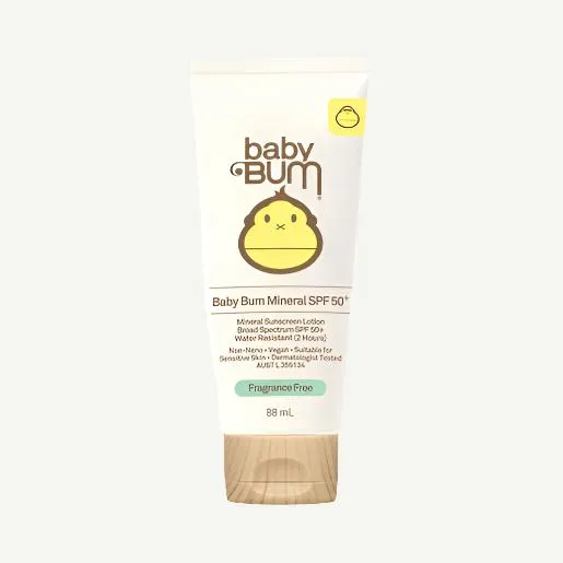 Baby Bum SPF 50 Mineral Sunscreen Lotion Fragrance Free 88ml