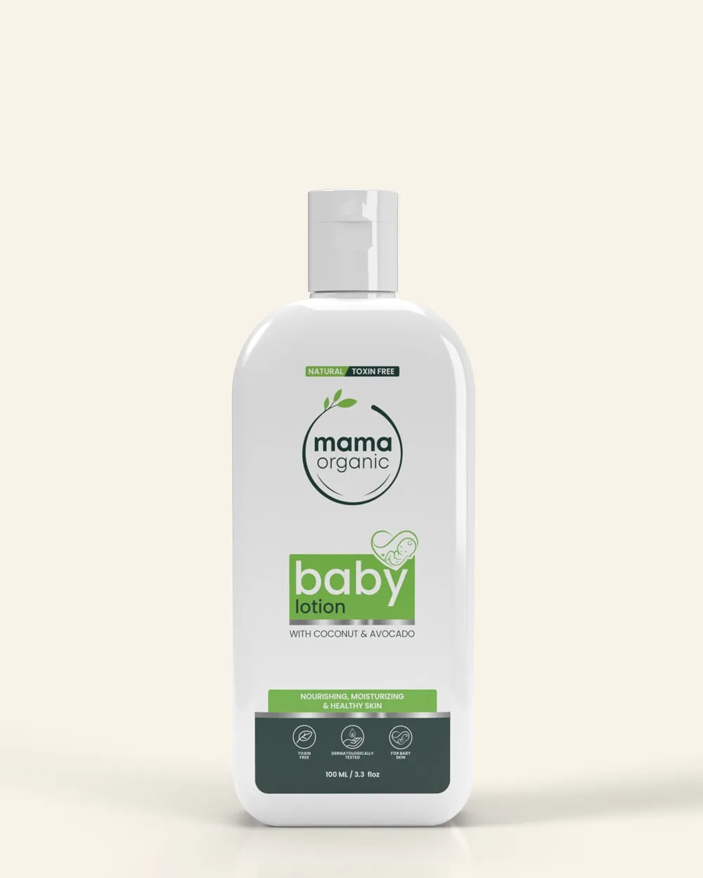 Baby Lotion - 100ml For Nourishing, Moisturizing With Coconut & Avocado