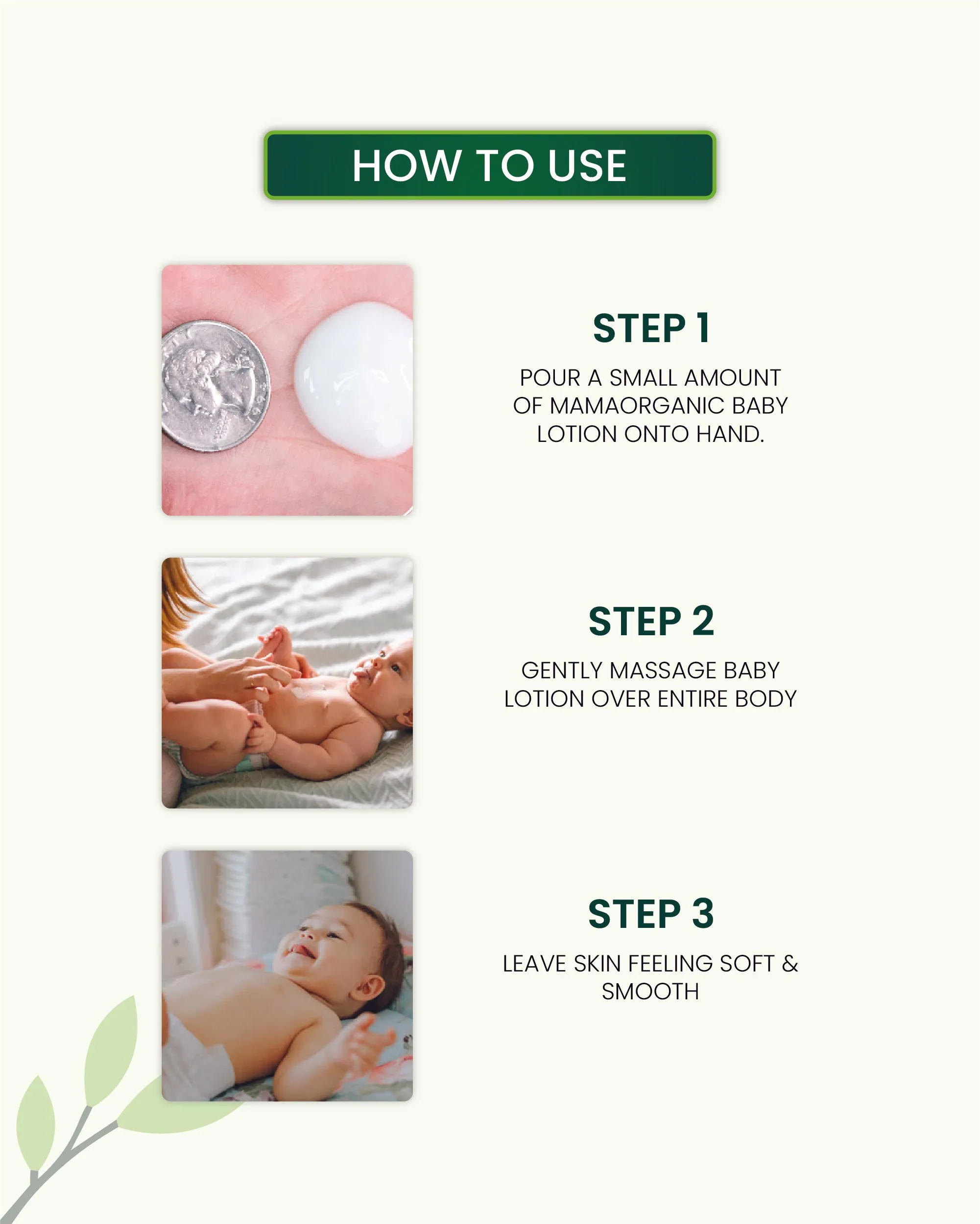 Baby Lotion - 100ml For Nourishing, Moisturizing With Coconut & Avocado