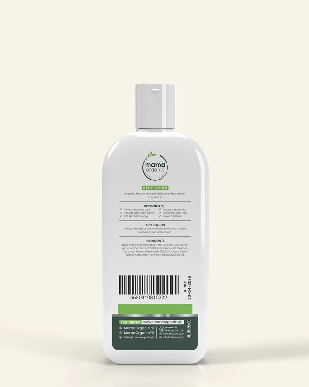 Baby Lotion - 100ml For Nourishing, Moisturizing With Coconut & Avocado