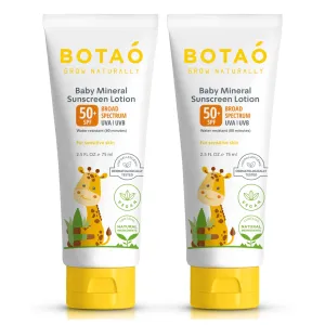 Baby Mineral Sunscreen Lotion for sensetive skin 2-pack Bundle