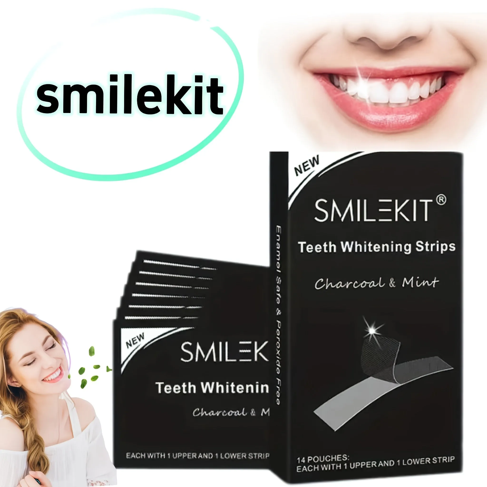 Bamboo Charcoal Teeth Whitening Strips