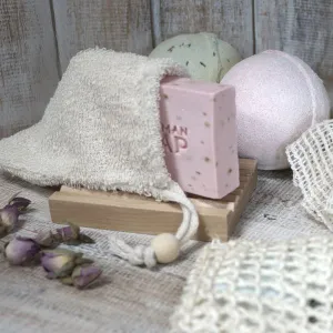 Bamboo soap bag