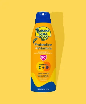 Banana Boat® Protection   Vitamins Moisturizing Sunscreen Spray SPF 50