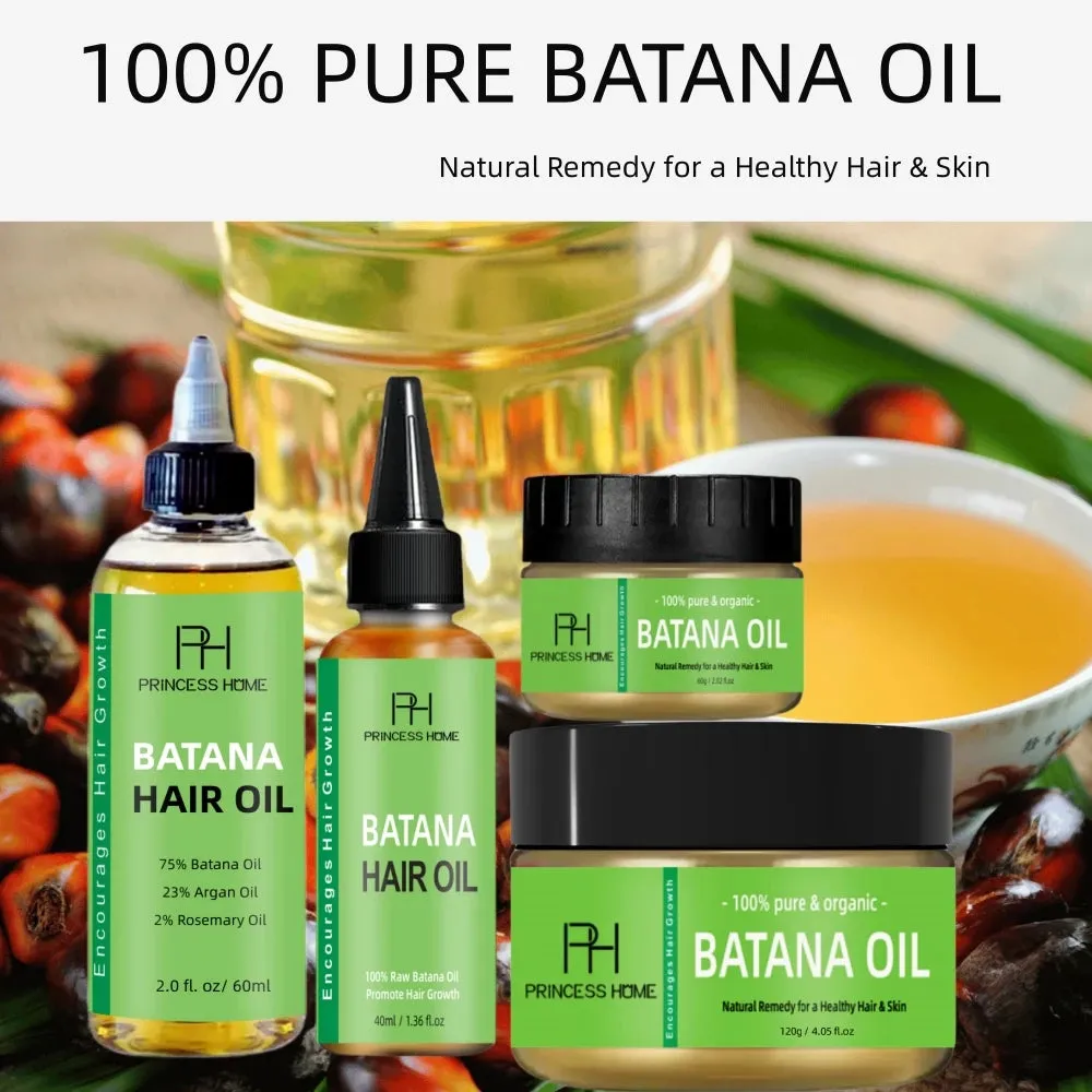 Batana Oil Hair Growth Serum with Rosemary - Thickening, Repairing, and Nourishing Formula