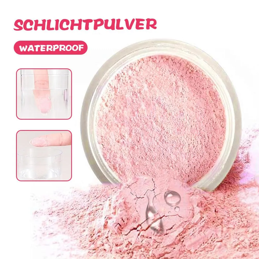 Beauty Setting Powder, 2025 New Blurring Setting Powder Pink Setting Powder Loose Beauty Powder for All Skin Tones (Pink, #02)