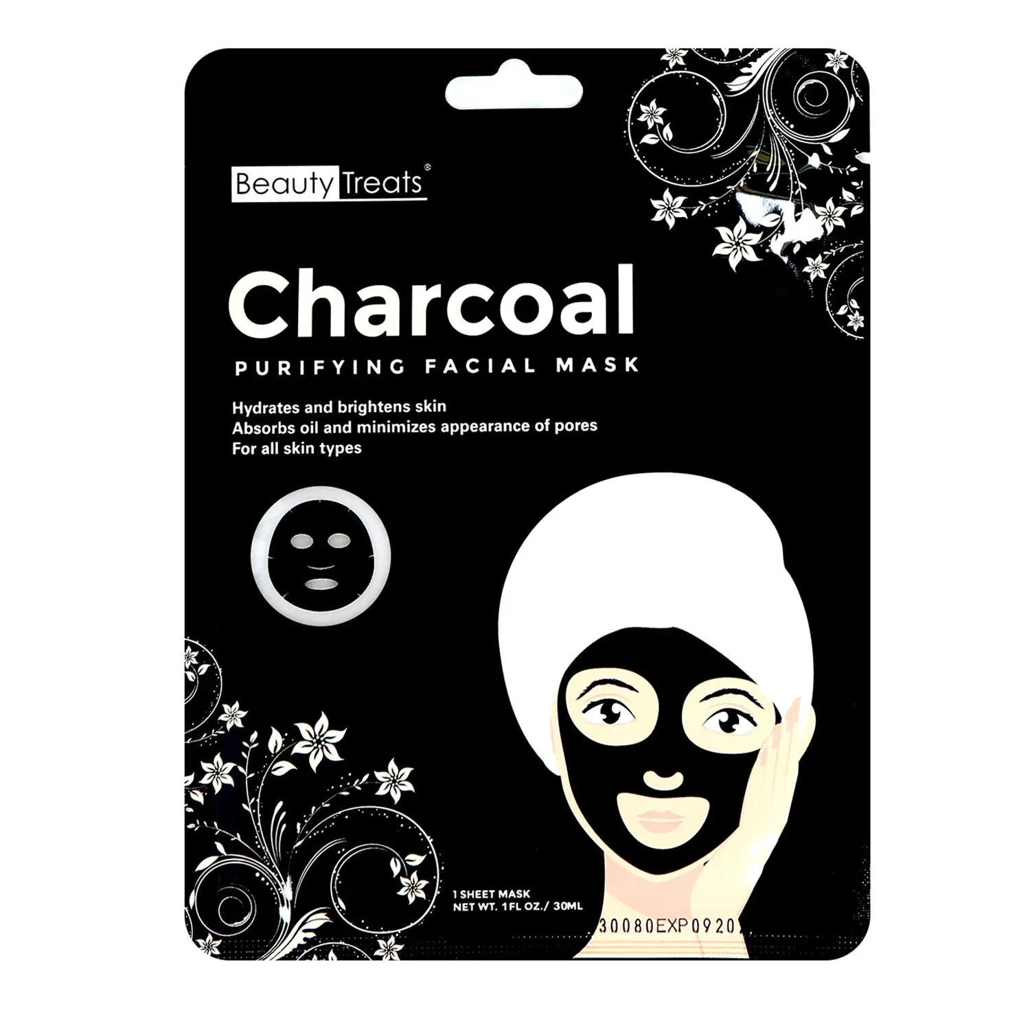 Beauty Treat Charcoal Purifying Facial Mask 1oz