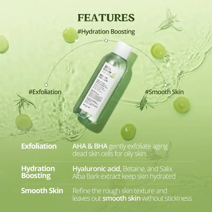 Bha Toner Vits Vinifer Grape Fruit Extract 5% BHA 2% PHA 0.1%