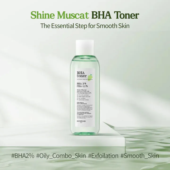 Bha Toner Vits Vinifer Grape Fruit Extract 5% BHA 2% PHA 0.1%