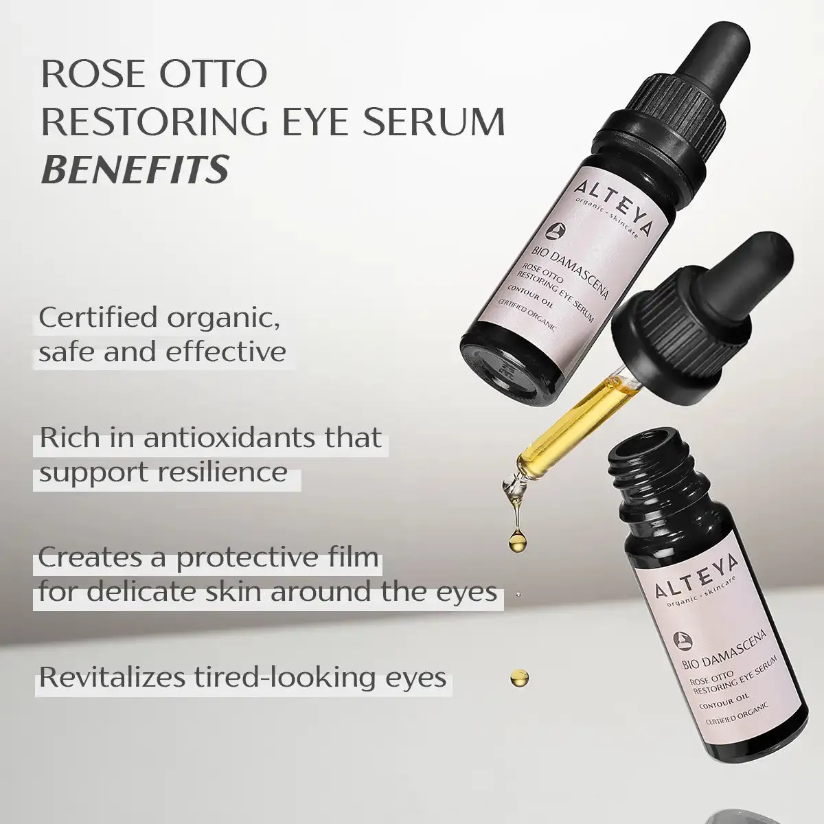 BIO DAMASCENA ORGANIC ROSE OTTO RESTORING EYE SERUM